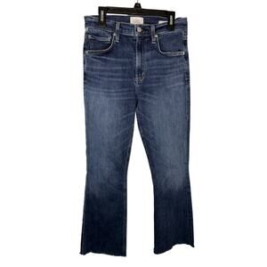 Citizens of Humanity Isola Mid-rise Cropped Boot Jeans Size 25 Raw Hem